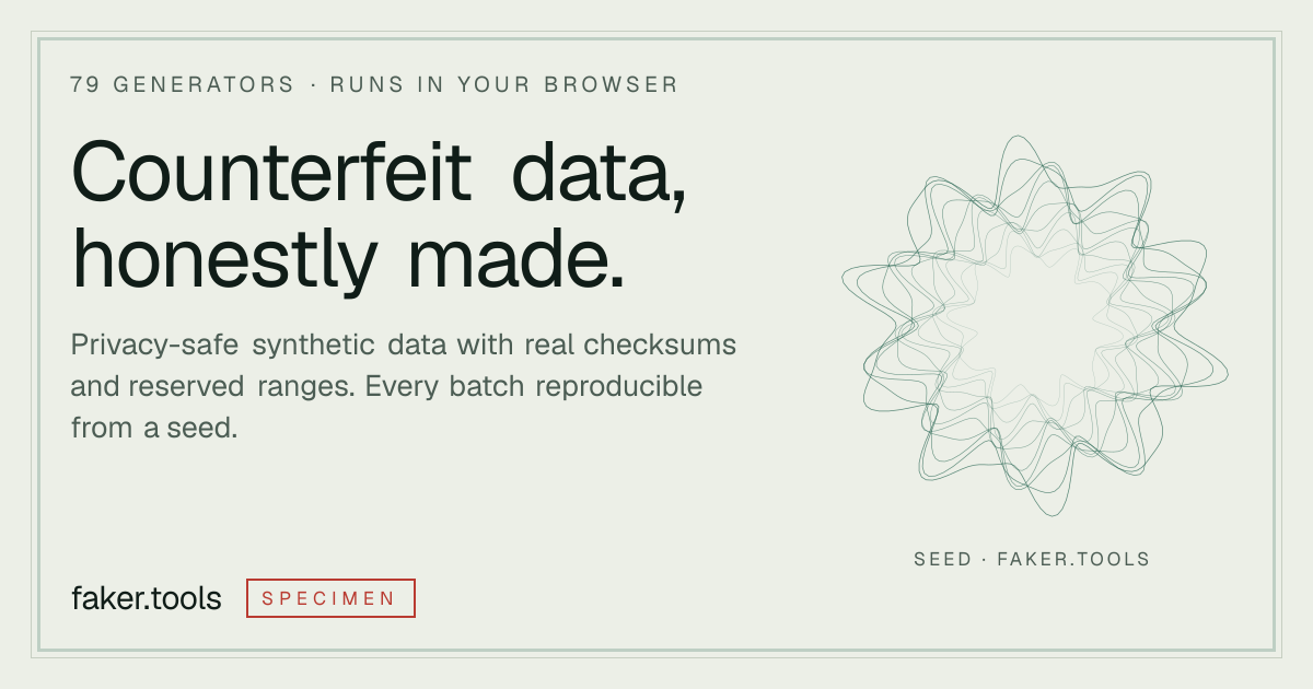 faker.tools screenshot 1
